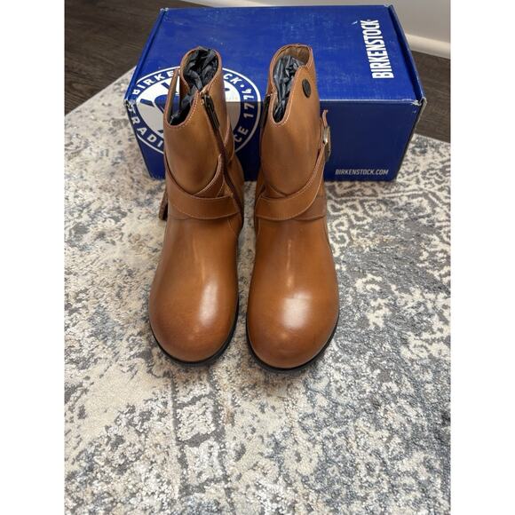 NEW Birkenstock Collins Boot Camel Leather Size 36N - Picture 3 of 6